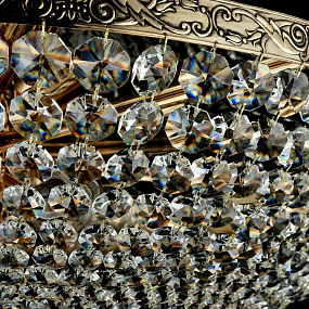 Хрустальная потолочная люстра Maytoni Palace DIA890-CL-10-G